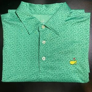 Men’s Masters Tech Polo Letter Print Pattern